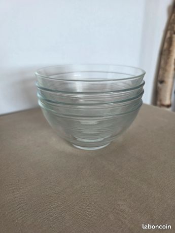 3 Bols Carrés Transparents 7 cm