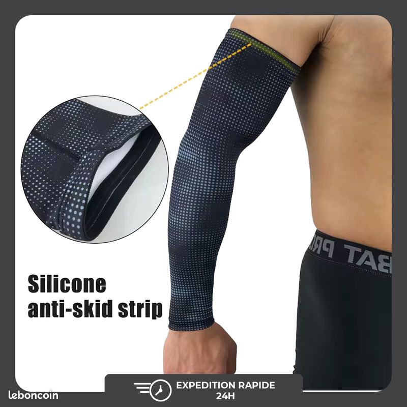 Manchons De Bras Compression Sugoi Piston 140 – Noir – Taille XL – Neufs