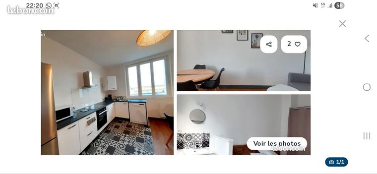 Appartement meublé 3 chambres place Louis XII
