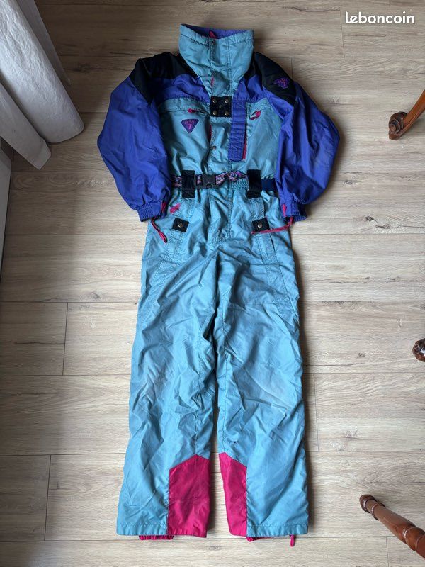 Combinaison de ski jaune vintage | Vêtements homme Vintage en ligne