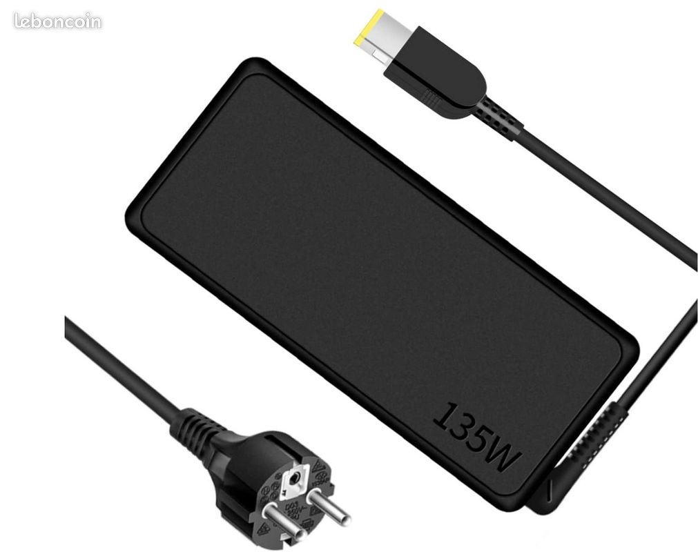 Chargeur 135w Lenovo embout Jaune Chargeur 20V 6.75A (image 1)