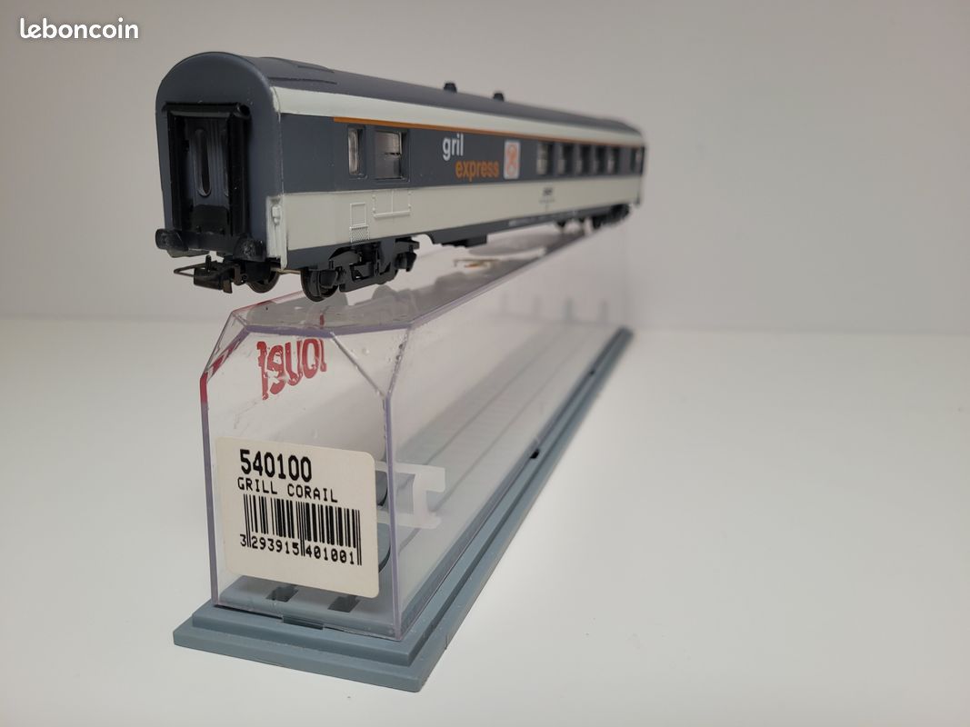 Train wagon N°540100 Voiture SNCF GRILL EXPRESS CORAIL Jouef Ho (image 1)