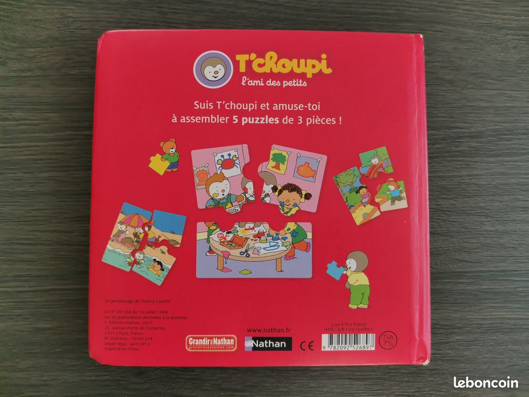 Le livre-puzzle de T’choupi 3 pièces (image 4)