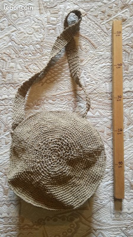 Sac à main en corde de Lin fait main (image 1)