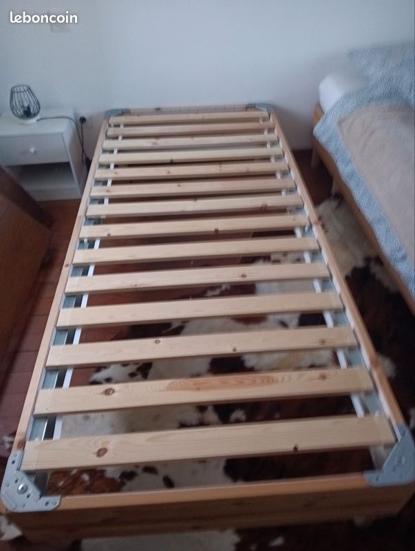 1 lit Ikéa 90x190 avec sommier et matelas (image 3)