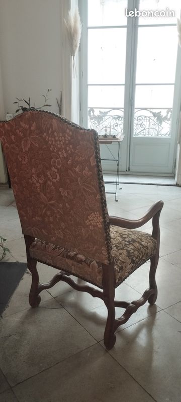 Fauteuils bois tissus (image 4)