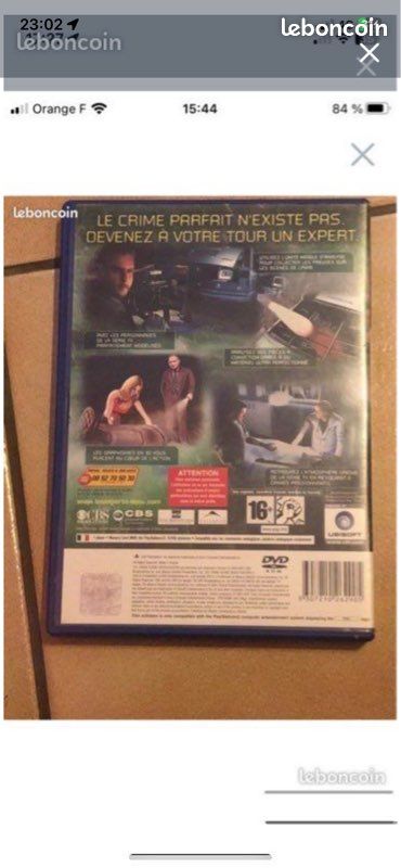Jeu PS2 Les Experts - Bon état, Complet Avec Instructions