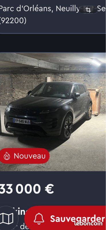 Loue parking tous véhicules 12 bd jean Mermoz Neuilly sur Seine · à Neuilly-sur-Seine · 190 €/mois
