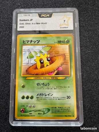Pokmon Japanese Gold Silver No 1 Genesis Tournegrin Sunkern PCA 7 PSA - Collection Pokmon Japanese Gold Silver No 1 Genesis Tournegrin Sunkern PCA 7 PSA - Collection
