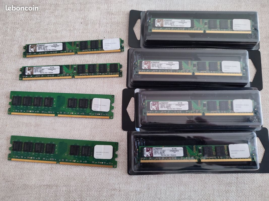 Barrettes Kingston 2Go PC6400 (lots de 10 = 20Go) (image 5)
