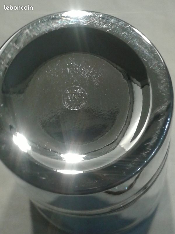 Shaker à Cocktail Vintage André Leroy - Métal Argenté - Fabriqué En France