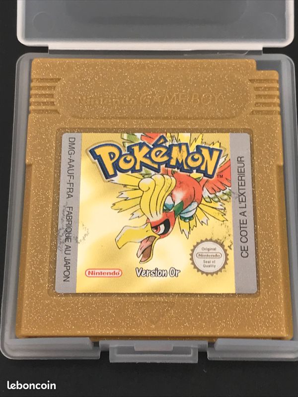 Pokemon Version Cristal Sur GameBoy Color – Cartouche FR, Pile Fonctionne (état Correct)