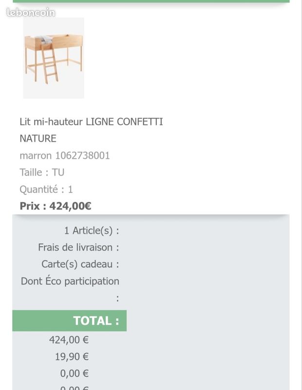 Lit Mi Hauteur Enfant (image 2)