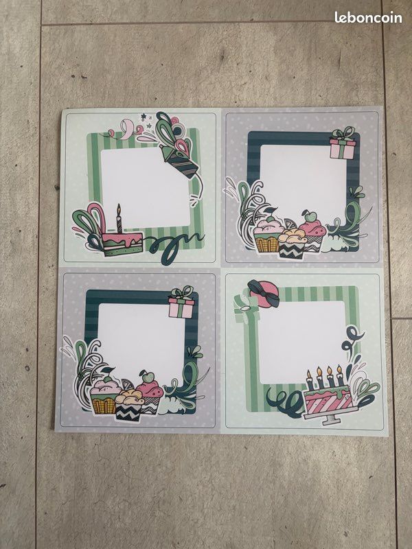 Papier Scrapbooking Creative Memories - Poussière Dorée - 12 Feuilles 7x7" - Neuf