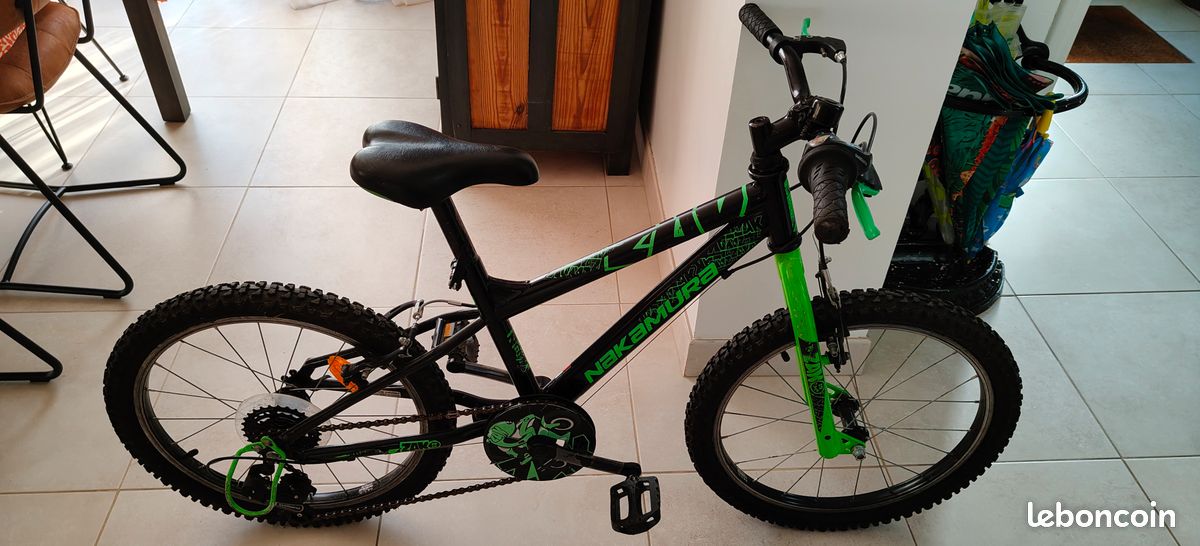 20 Pouces Vtt Nakamura Noir Et Vert VTT Enfant Nakamura (20 Pouces