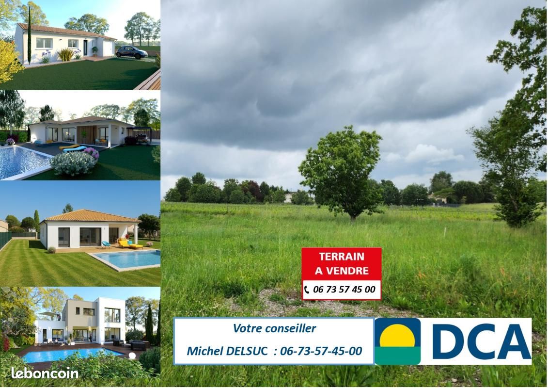 Terrain 1 000 m² Saint Magne De Castillon · à Saint-Magne-de-Castillon · 67 000 €