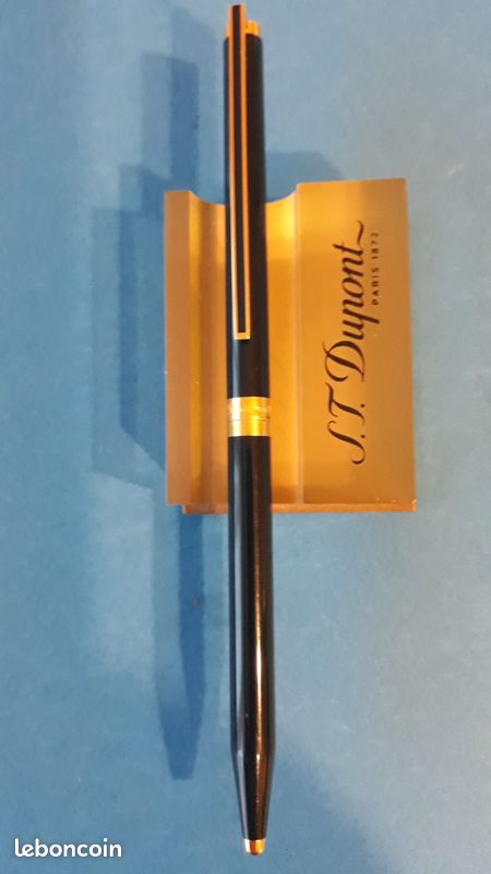 Stylo Bille Vintage ST Dupont Paris Laque De Chine Bleu Nuit - Occasion - Recharge Incluse ?