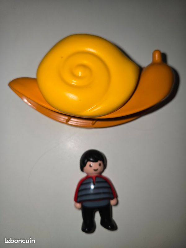 123 playmobil lot fleur à bascule 6756 et escargot à bascule 6755 complets (image 4)