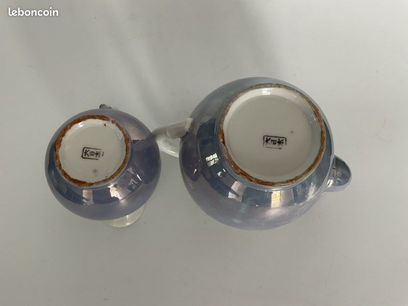 Service à café japonais Art déco – Lustreware années 1930 (image 4)