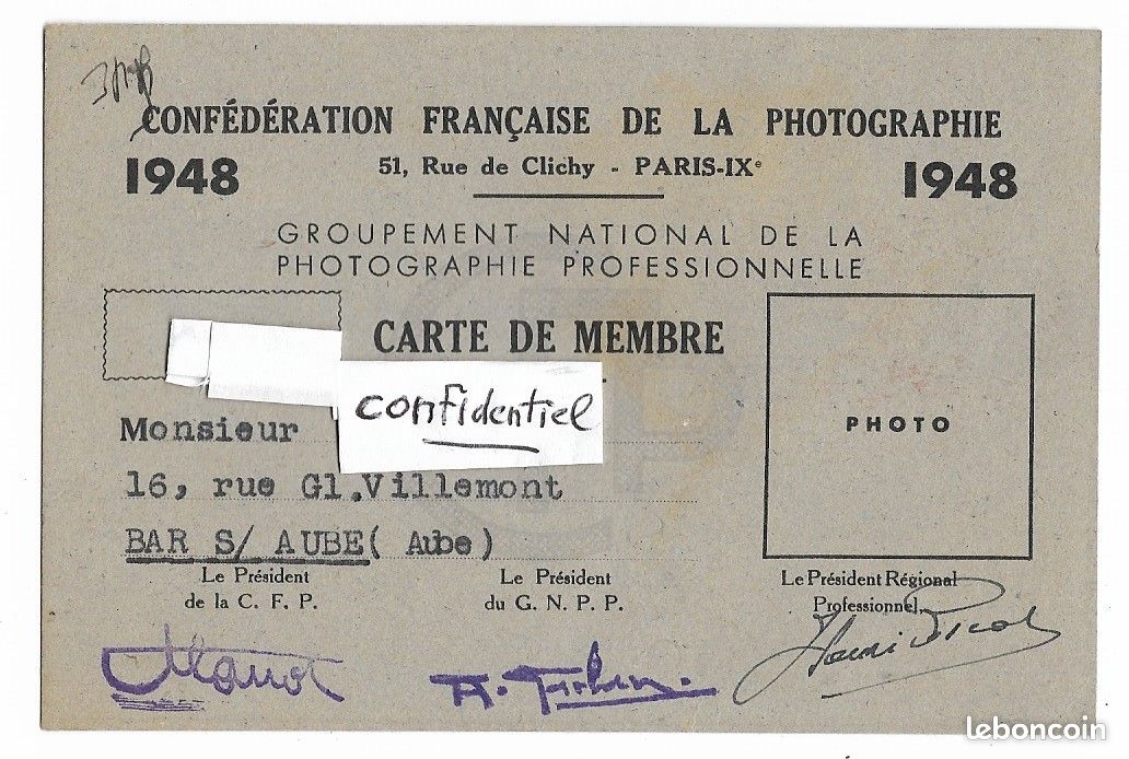 Football - Carte postale - R.C. Paris 1948-49 - photo de l