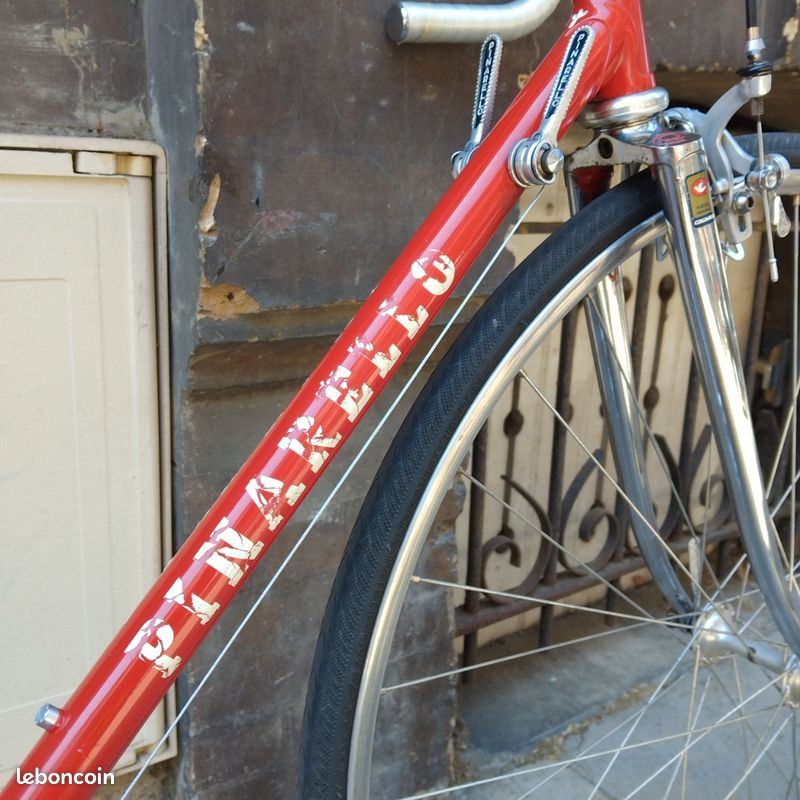 Vélo Course Vintage Pinarello Treviso Columbus Campagnolo Années 80 Rouge