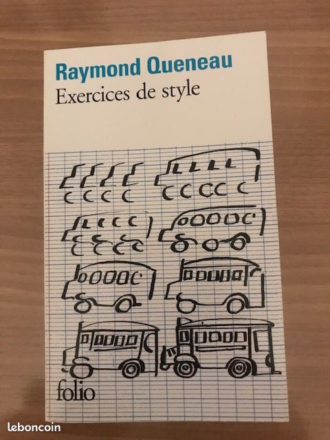 Livre " Exercices de style» Raymond Queneau Folio (image 1)