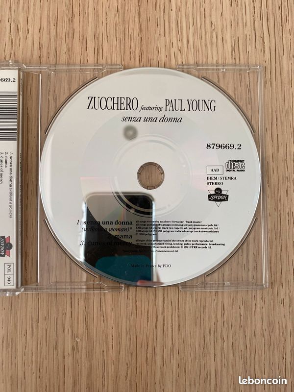 Zucchero Paul young senza una donna cd (image 3)