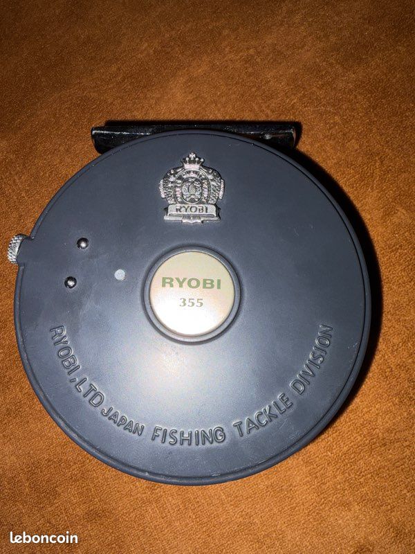 Moulinet Pêche à La Mouche Vintage RYOBI 355 – Japon, Gris, Occasion