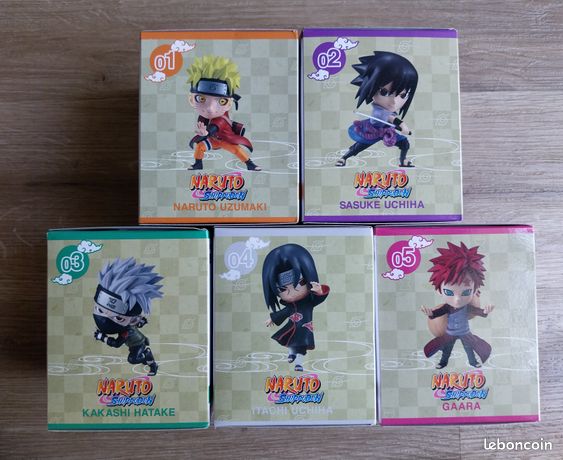 Lot De 5 Figurines Naruto Chibi Masters - Bandai, Neuves