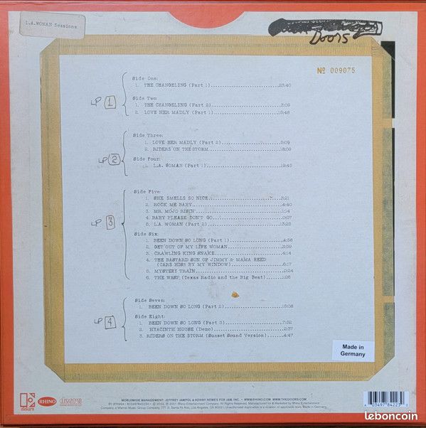 THE DOORS-L.A.Woman Sessions 4LP BOX (image 7)