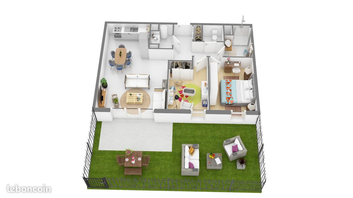 Appartement 3 pièces 65 m² · à Saint-Paul-lès-Dax · 65 m² · 739 €/mois