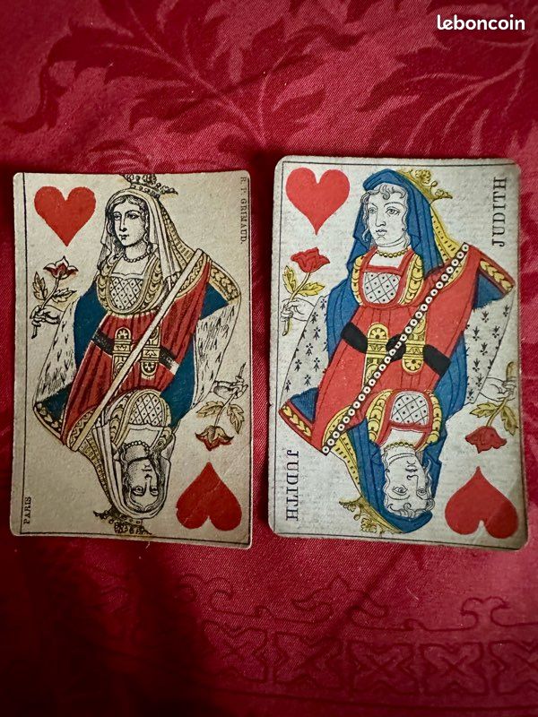 Jeu De Cartes Belge Vintage 1947 – Design Cubiste, 52 Cartes + Joker (boîte à Restaurer)