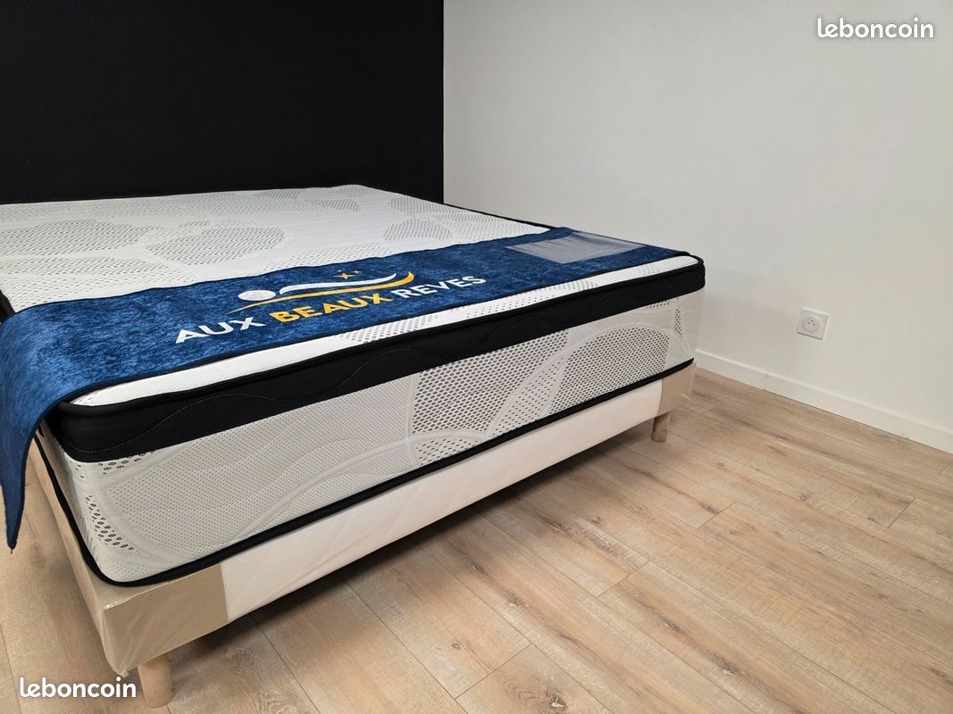 Destockage matelas sommier pieds. Livraison gratuite. Paiement 4x (image 5)