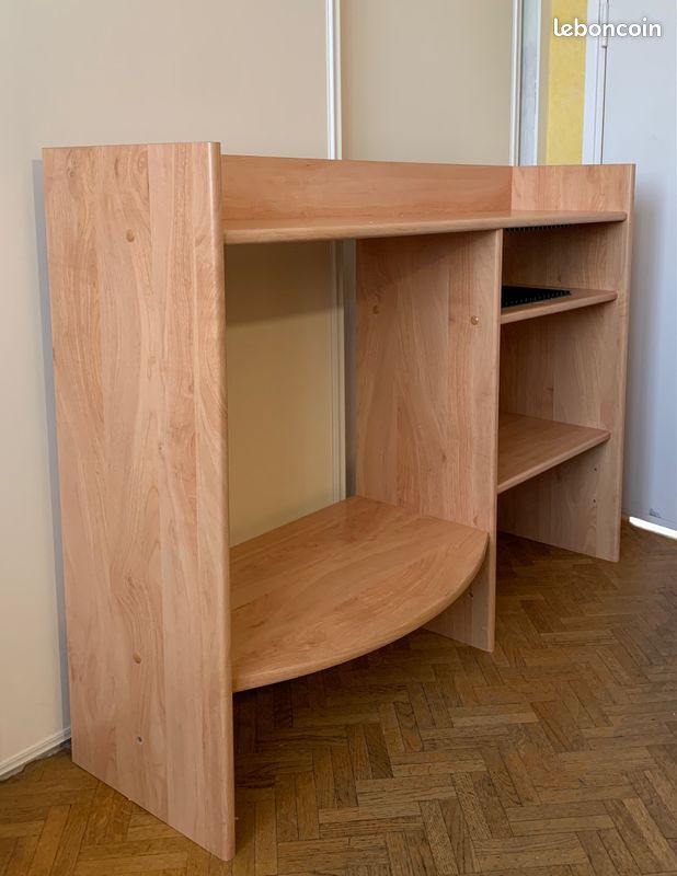 Meuble étagère/Bibliothèque basse en bois (image 1)