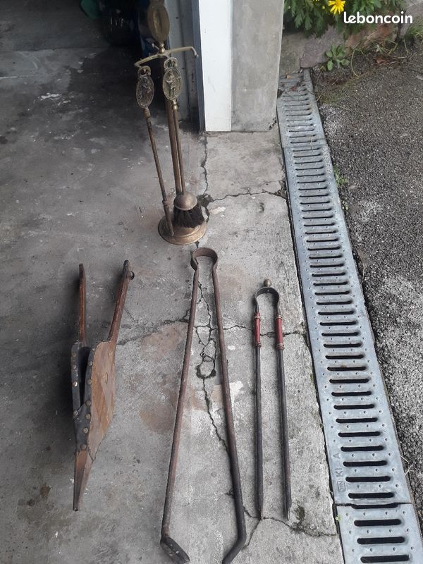 Lot d accessoires de cheminee de feu de bois (image 1)