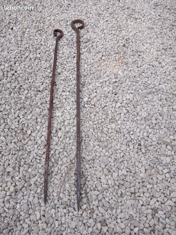Chenets de cheminée en fer forgé (image 3)