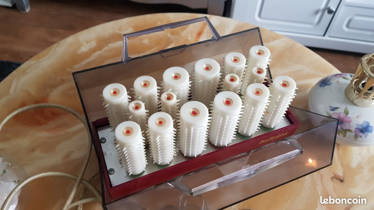 Ensemble De Bigoudis Chauffants Vintage Babyliss Boucl'Or - Occasion Fonctionnel