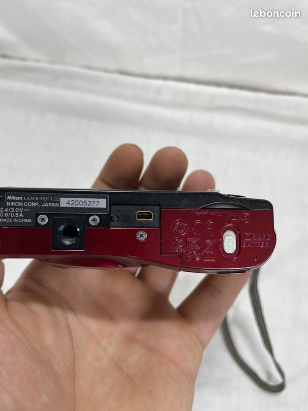 Appareil photo Nikon Coolpix L22 Rouge - Pour pièces / Non testé (image 4)