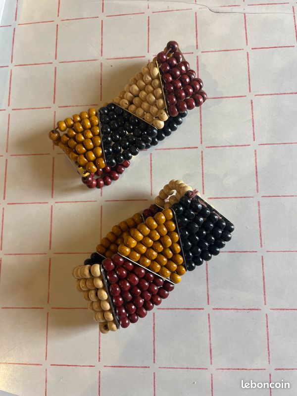 Bracelets perles en bois (image 1)