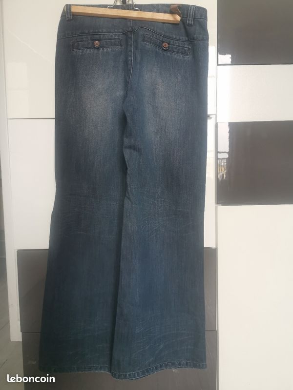 Pantalon jeans patte d'eph (image 5)
