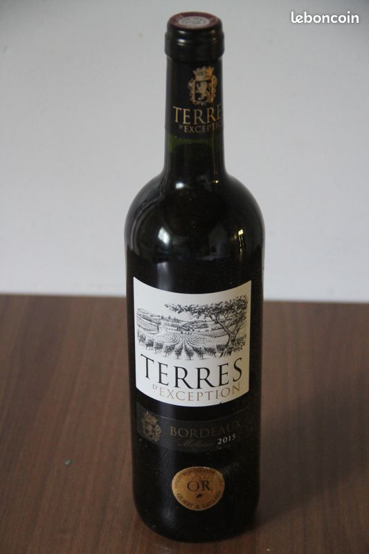BORDEAUX Terres d'exception 2015 médaille or Gilbert et Gaillard (image 1)