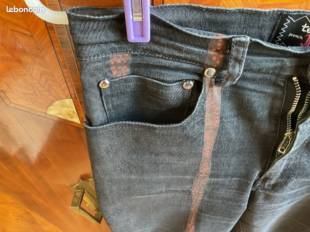2 pantalons forme jean, de marque / taille 38 (image 3)