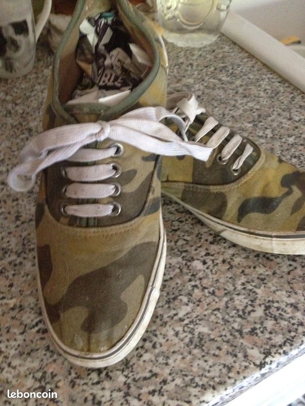 Basket toile militaire (image 1)