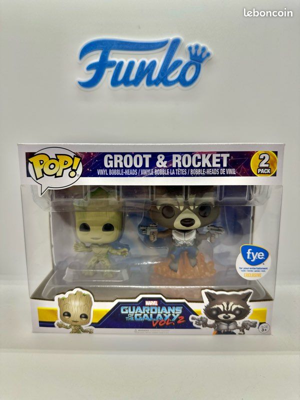 Funko Pop! Marvel Guardianes de la Galaxia Rocket with Potted Groot 93 Funko Pop! Marvel Guardianes de la Galaxia Rocket with Potted Groot 93
