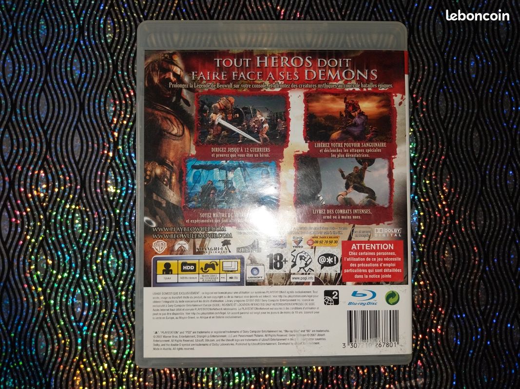 JEU PlayStation 3 PS3 : BEOWULF ( NEUF EMBALLE ) / EN FRANCAIS