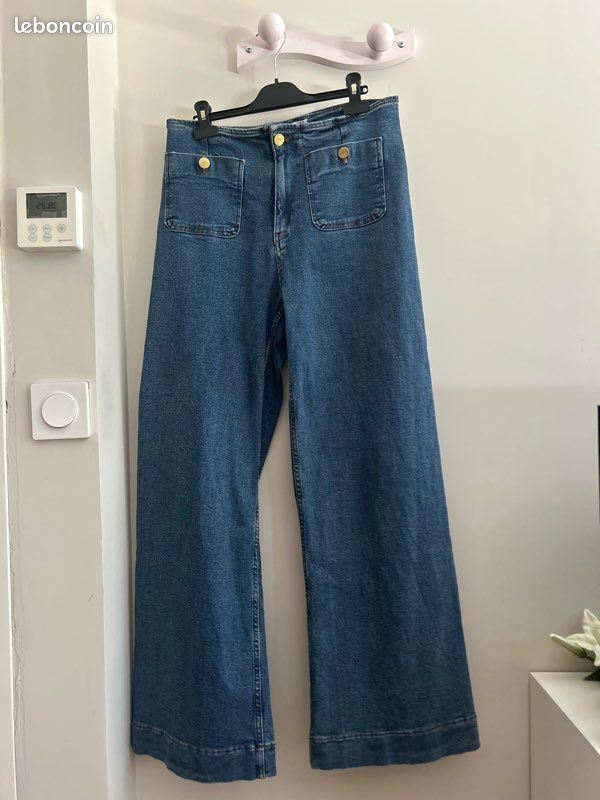 Pantalon à jambes larges stradivarius pour femme taille 42/XL (image 1)