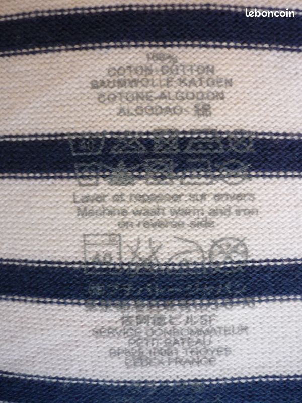 Caban jersey marin 16 ans, TBE - Petit Bateau (image 12)
