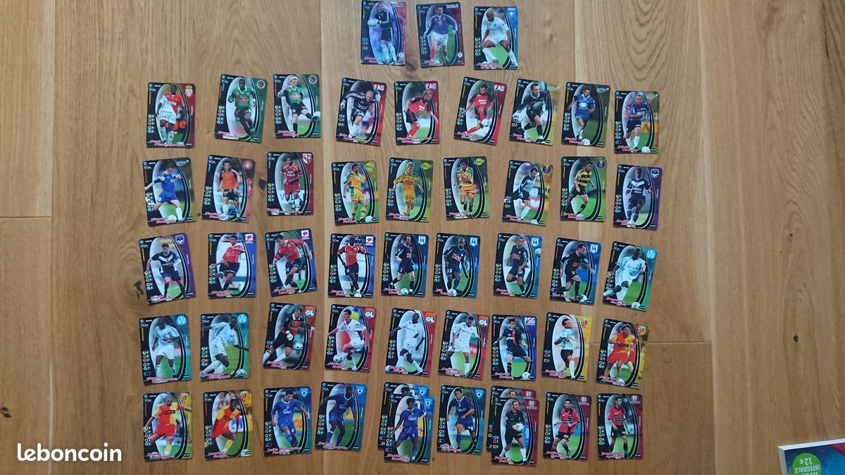 51 cartes 2001-02 Wizards Football Champions France (image 2)