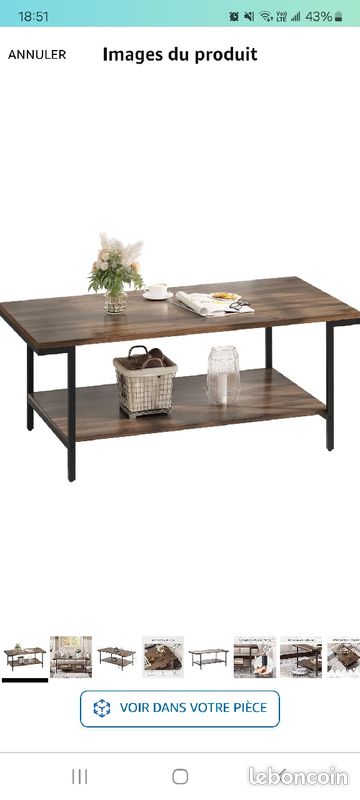 Table basse moderne neuve (image 1)