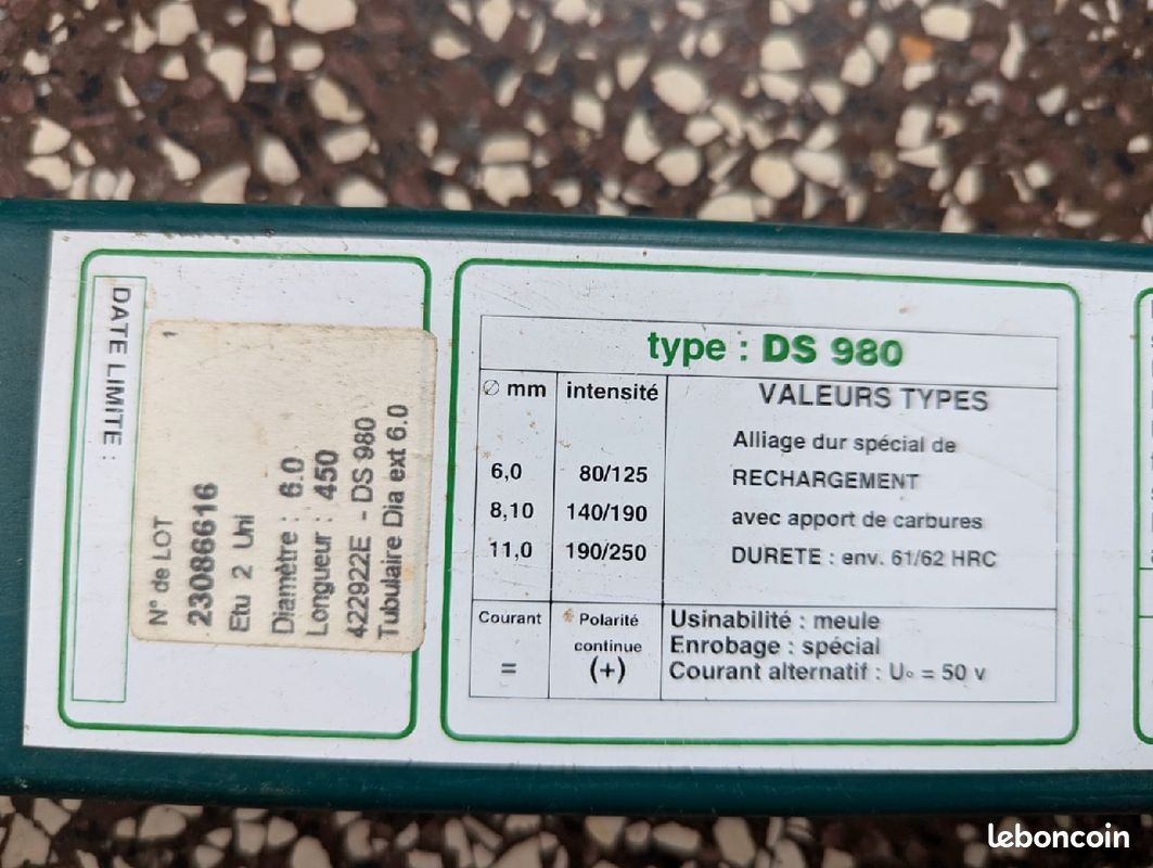 Brasure pour soudure DS980 (image 1)